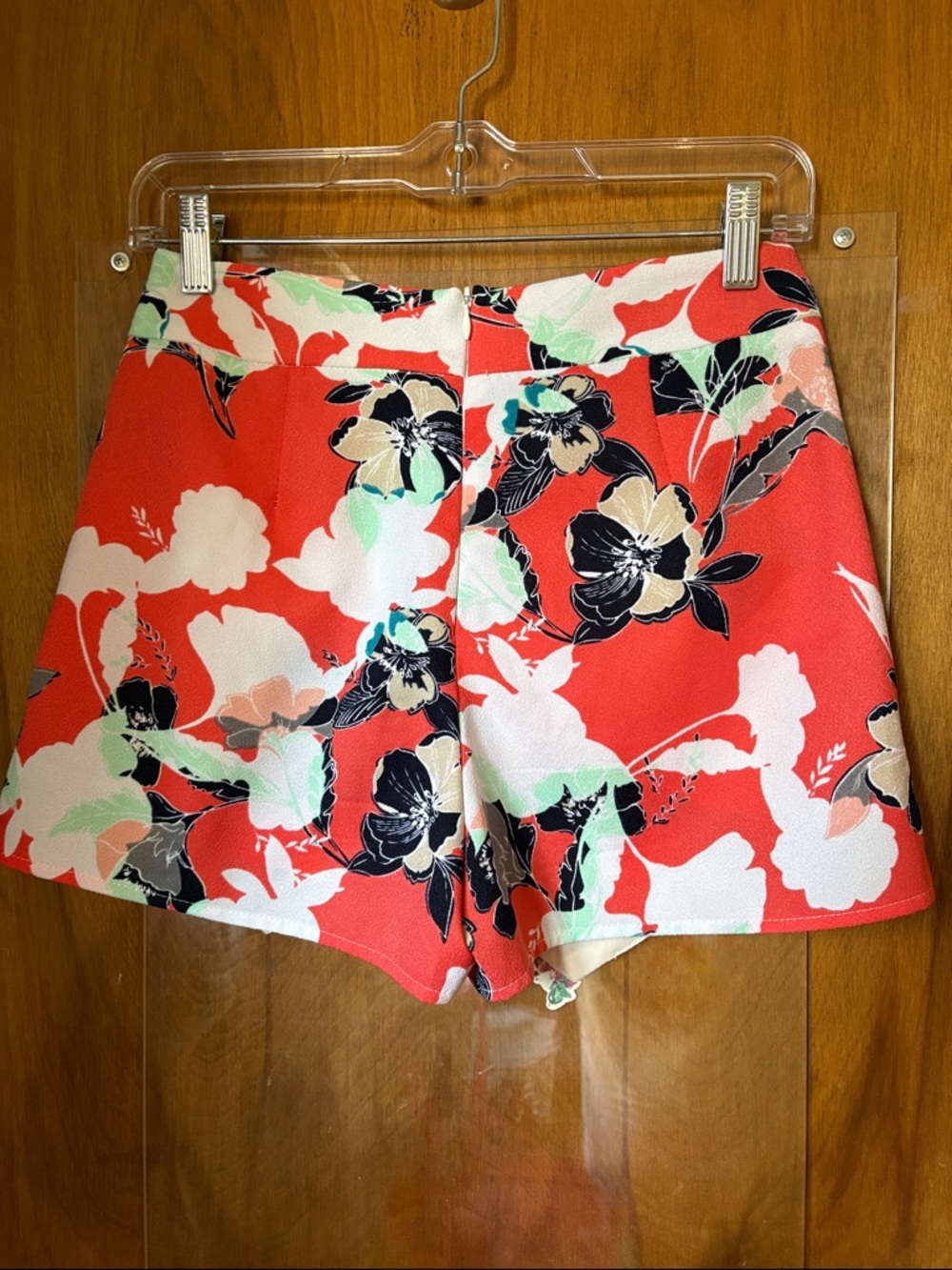 Aqua Mini Skort Coral Floral Pattern - Picture 5 of 6